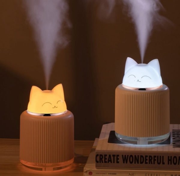 Увлажнитель (аромадиффузор) Котик воздуха PET LAMP Humidifier с функцией ночника 300 ml / 2 режима подсветки, USB